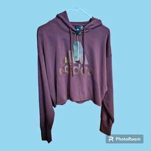 Adidas Crop Hoodie‎ Women's Size S *NEW* (S40)